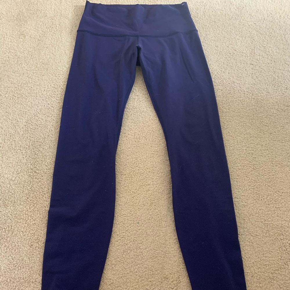 Navy Lululemon WunderUnder Leggings